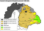 [Eastern Hungarian Kingdom 1550 which later became the Principality of Transylvania]