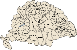 [Map of the counties of the Kingdom of Hungary]